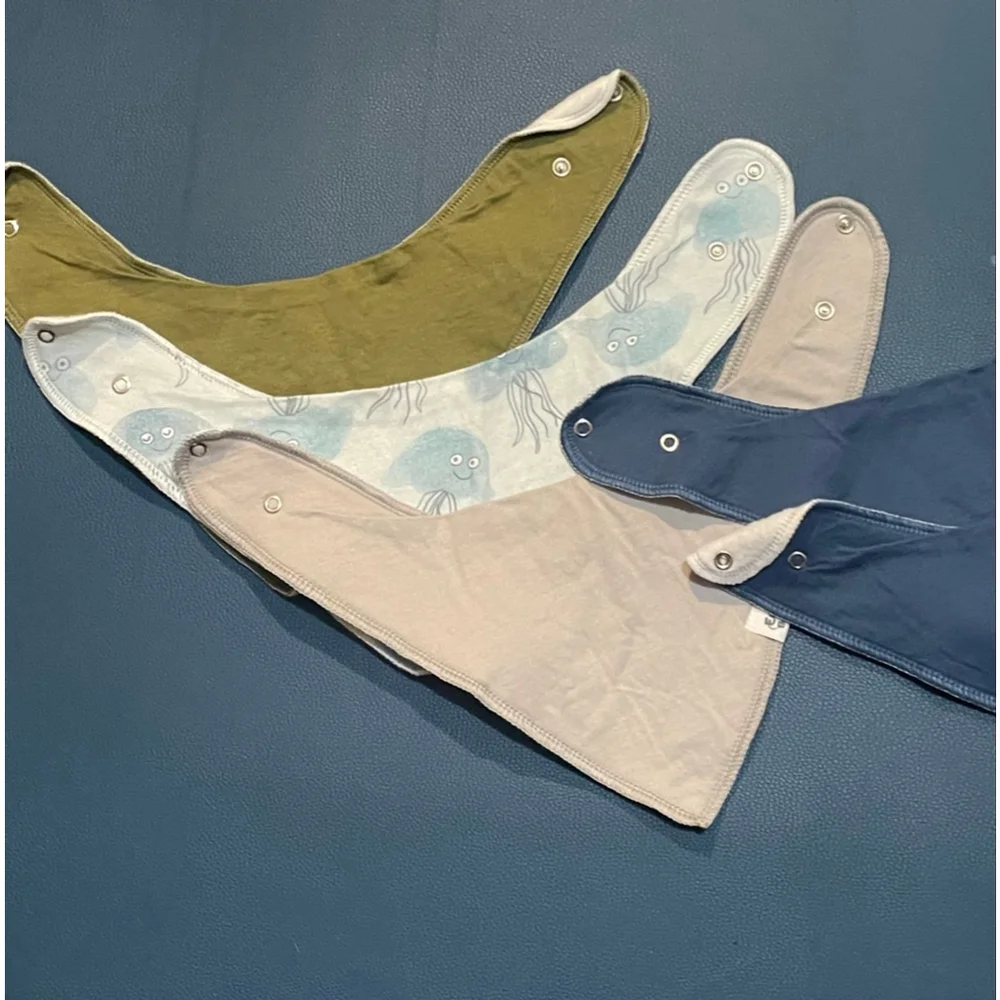 Baby egmao Bibs One Size Blue Green